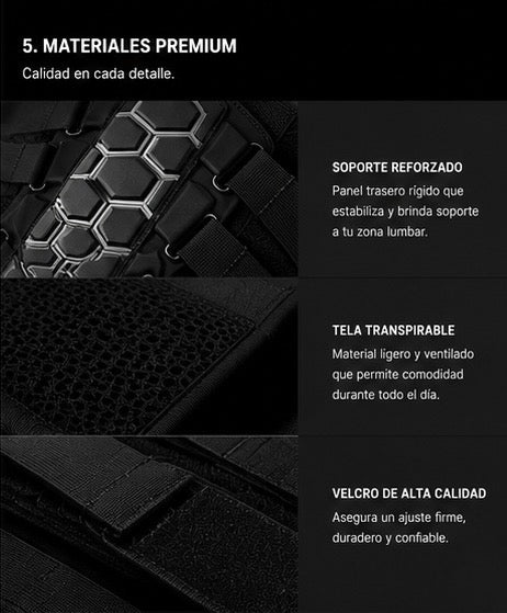 Faja lumbar de soporte y compresíon